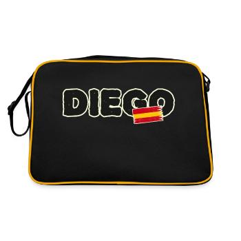 Diego Spanish Flag Spain - Retro Bag - black/gold - Back