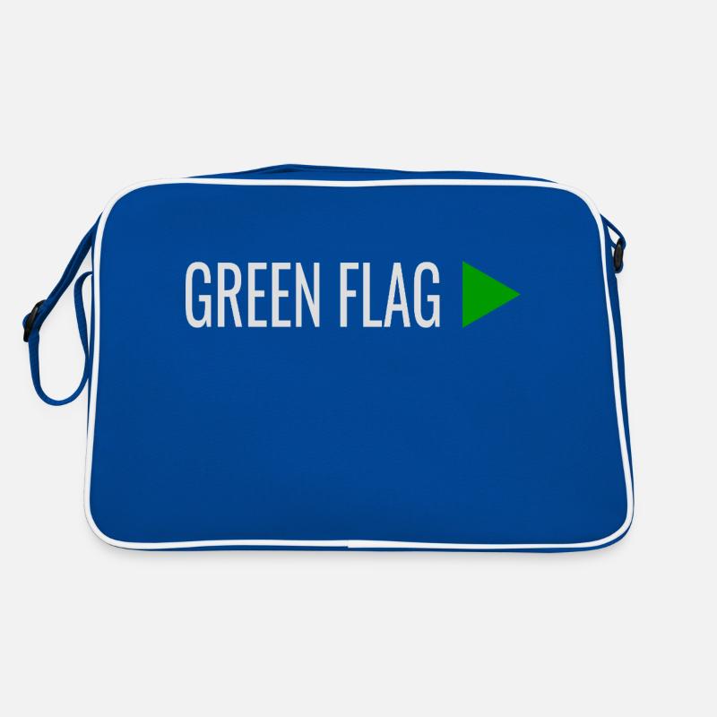 Signes de relation DRAPEAU VERT Sac Retro