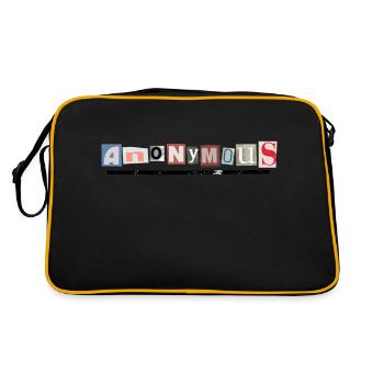 Anonymous - Retro Tasche - Schwarz/Gold - Hinten