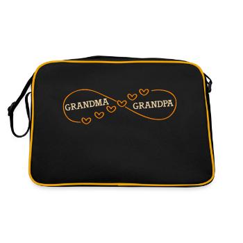 Chemise partenaire grand-mère et grand-père - Sac Retro - noir/or - Dos