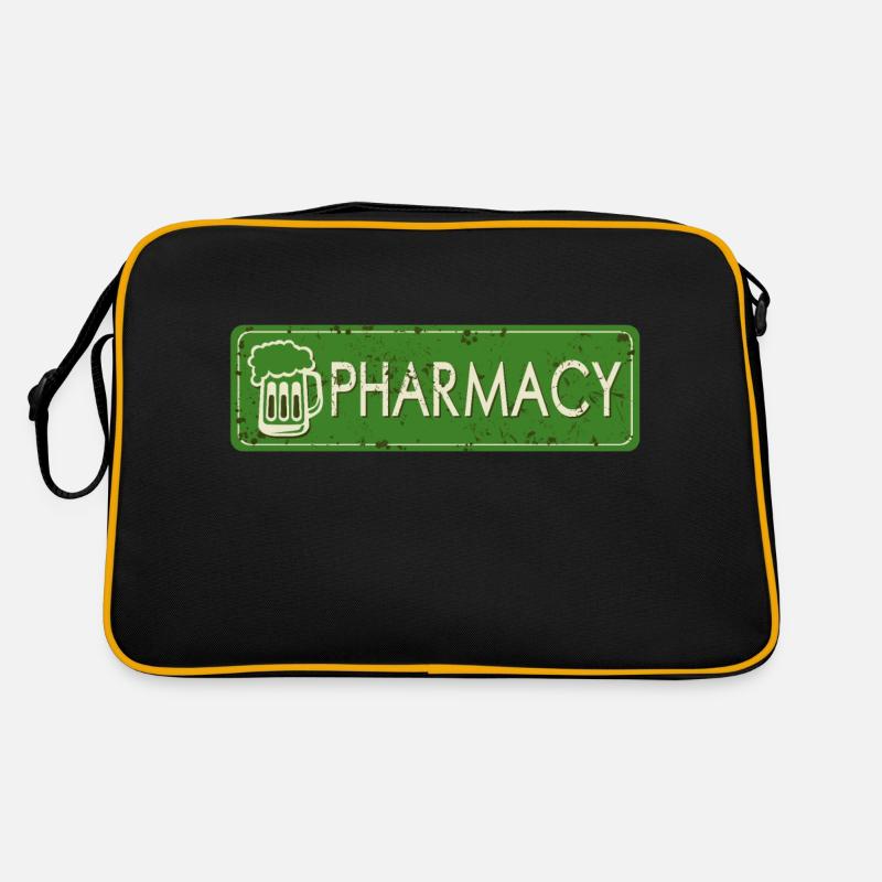 alcohol biere chope humor pharmacy pharmacy breakdown Retro Bag