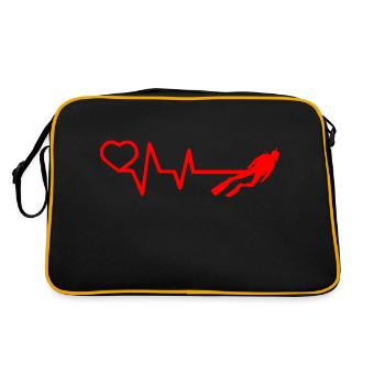 Diving Dive plonger - Sac Retro - noir/or - Dos
