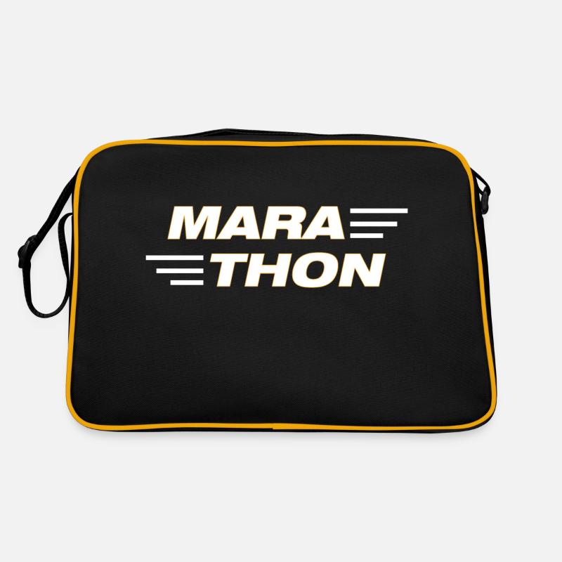 Triathlon Natation Vélo Run Marathon - Sac Retro - noir/or