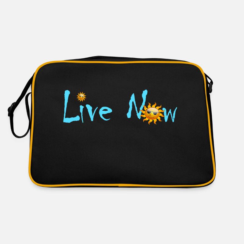 Live Sun - Retro Tasche - Schwarz/Gold