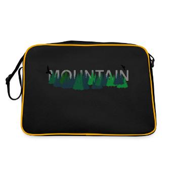 Mountain - Retro Tasche - Schwarz/Gold - Hinten