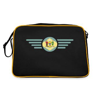 Delaware - Sac Retro - noir/or - Dos