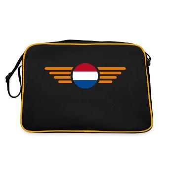 Pays-Bas - Sac Retro - noir/or - Dos