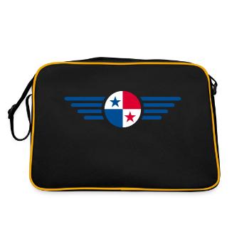 J’adore le Panama - Sac Retro - noir/or - Dos