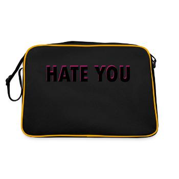 Handwerker Handyman Handwerk Werkzeug Baustelle - Retro Tasche - Schwarz/Gold - Hinten