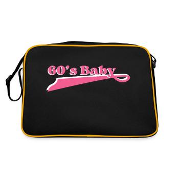 Année 60 baby - Sac Retro - noir/or - Dos