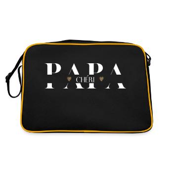 Papa chéri - Sac Retro - noir/or - Dos