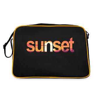 Coucher de soleil - Sac Retro - noir/or - Dos
