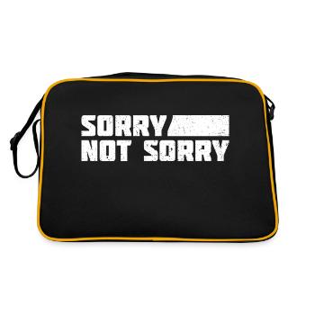 Désolé pas désolé. Design ironique et amusant - Sac Retro - noir/or - Dos