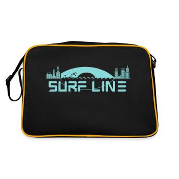 Surfline 3 Blue version - Sac Retro - noir/or - Dos