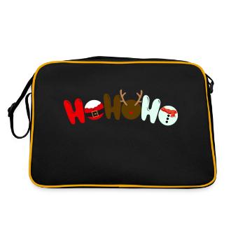 Ho Ho Ho Noël Noël Hiver - Sac Retro - noir/or - Dos