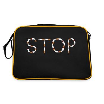Stop cigarettes - Sac Retro - noir/or - Dos