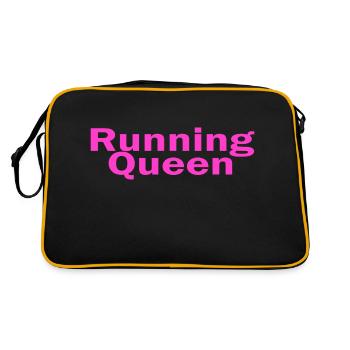 Running Queen - Retro Tasche - Schwarz/Gold - Hinten