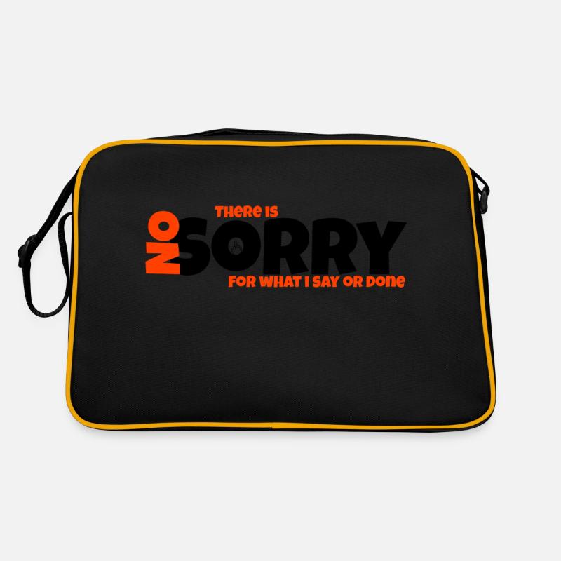 No sorry Retro Tasche