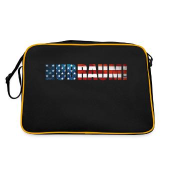 Hubraum - Retro Tasche - Schwarz/Gold - Hinten