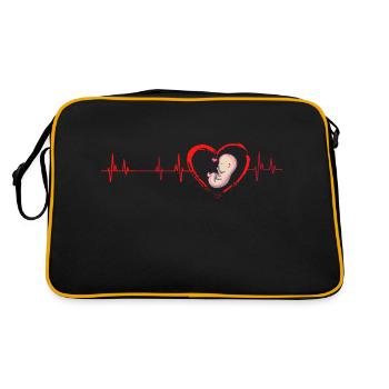 baby gift - Retro Bag - black/gold - Back