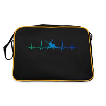 Men's Skiing Freestyle Skier Skier Skier - Retro Bag - black/gold - Back