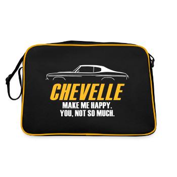 CHEVELLE RENDS-MOI HEUREUX, TU N’AS PAS TELLEMENT - Sac Retro - noir/or - Dos
