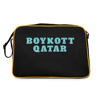BOYKOTT KATAR - Sac Retro - noir/or - Dos