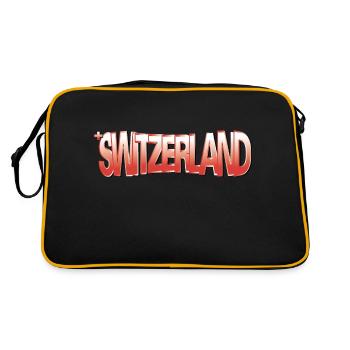 SWITZERLAND CLAIM Rotverlauf - Retro Tasche - Schwarz/Gold - Hinten