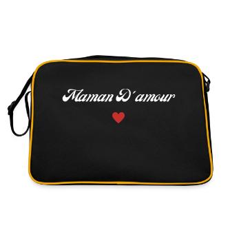 maman d'amour - Sac Retro - noir/or - Dos