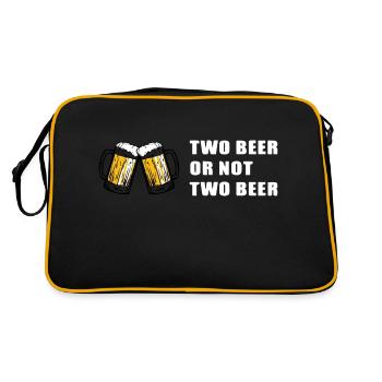Bière Bière Vin Vino Party - Sac Retro - noir/or - Dos