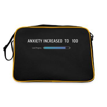 L’anxiété a augmenté à 100 - Sac Retro - noir/or - Dos