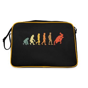 Breakdance Evolution vintage retro - Retro Tasche - Schwarz/Gold - Hinten
