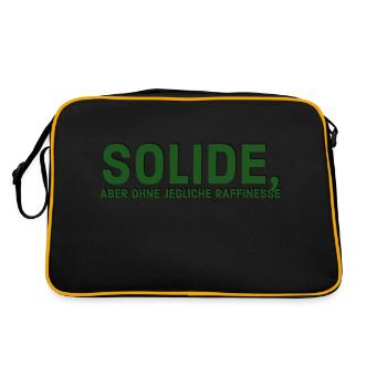 Solid but devoid of any sophistication - Retro Bag - black/gold - Back