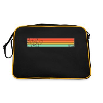 Rayures cristallisées RIDM - Sac Retro - noir/or - Dos