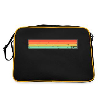 RIDM Rayures Vintage - Sac Retro - noir/or - Dos