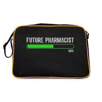 future vintage retro pharmacist pharmacy tech - Sac Retro - noir/or - Dos