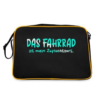 Bicycle bicycles bicycle bicycle bike biker mtb 14 - Retro Bag - black/gold - Back