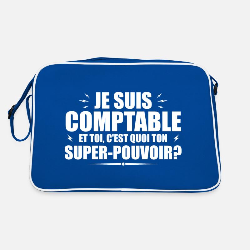Ich bin Buchhalter. Was ist deine Superkraft? Retro Tasche