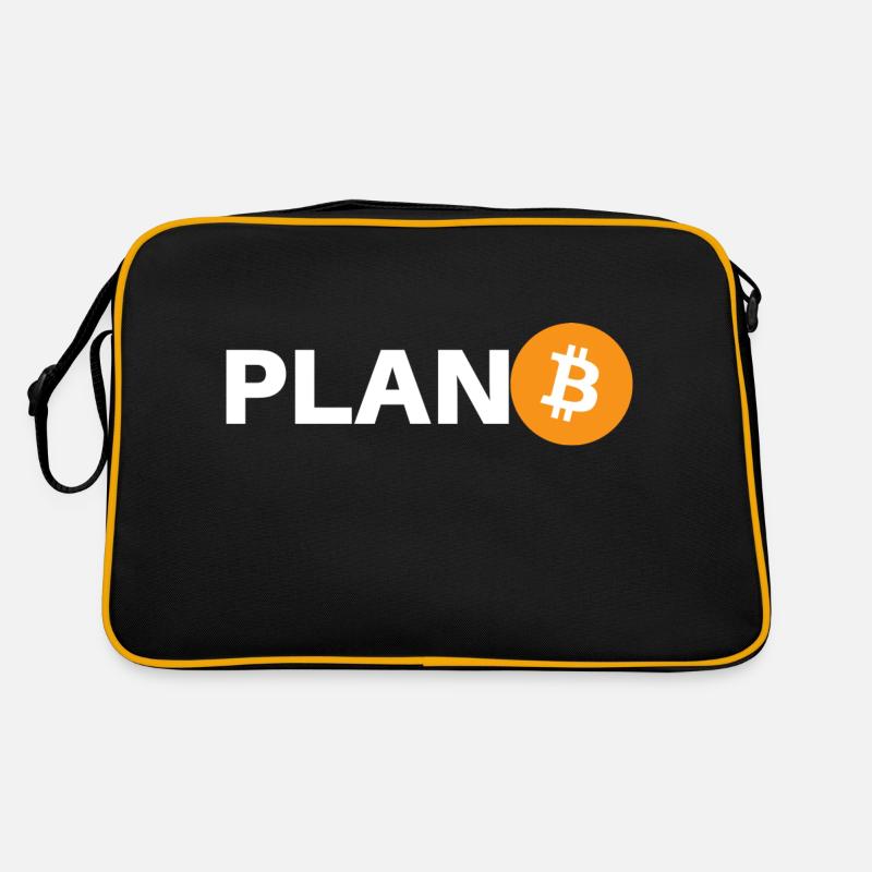 BITCOIN - Retro Tasche - Schwarz/Gold