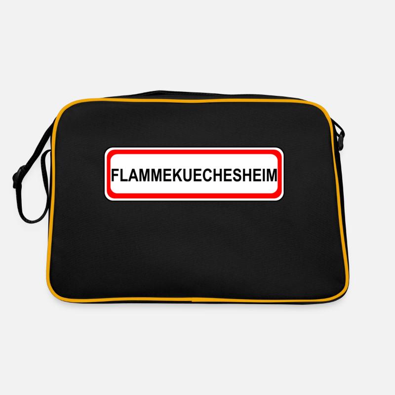 Flammekuechesheim - Retro Bag - black/gold