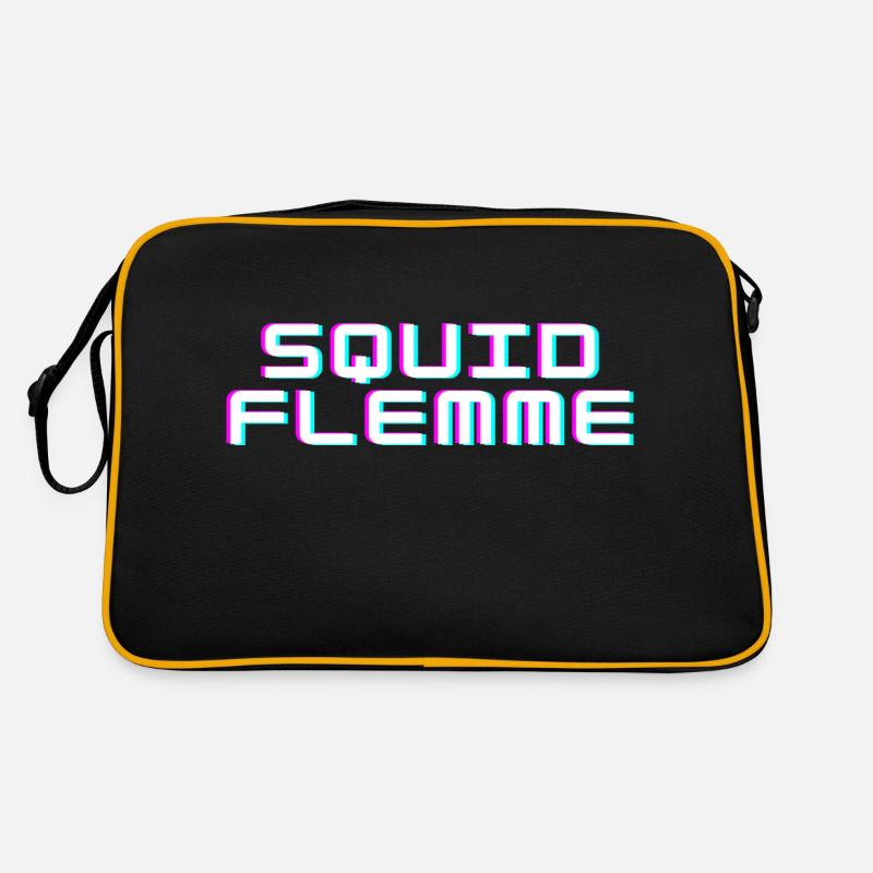 Squid lazy - Retro Bag - black/gold