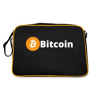 Bitcoin - Retro Bag - black/gold - Back