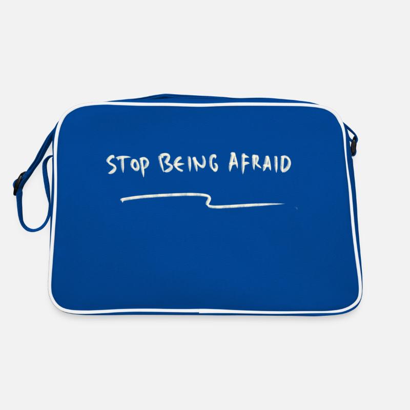 Stop being afraid Retro Bag