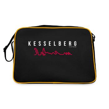 Kesselberg Strecke Pulli - Retro Tasche - Schwarz/Gold - Hinten
