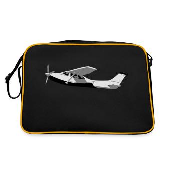 cessna - Sac Retro - noir/or - Dos