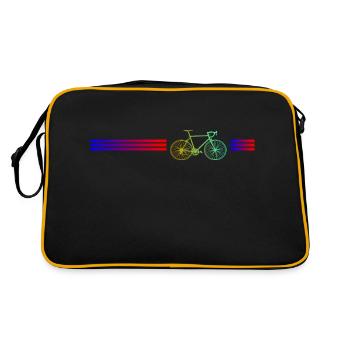 Conception de vélos - Sac Retro - noir/or - Dos