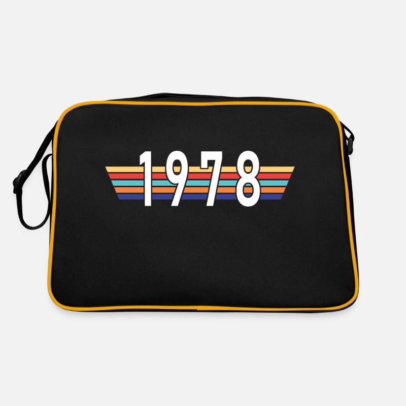 Ich bin aus dem Jahr 1978. - Retro Tasche - Schwarz/Gold