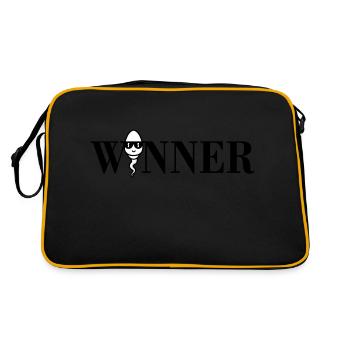 Winner sperm - Retro Bag - black/gold - Back