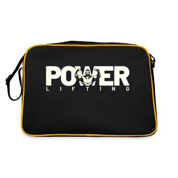 power lifting blanc - Sac Retro - noir/or - Dos