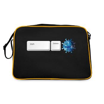 Shift Delete Covid Forever - Retro Bag - black/gold - Back